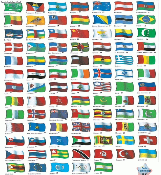 pavoisement international et monde 